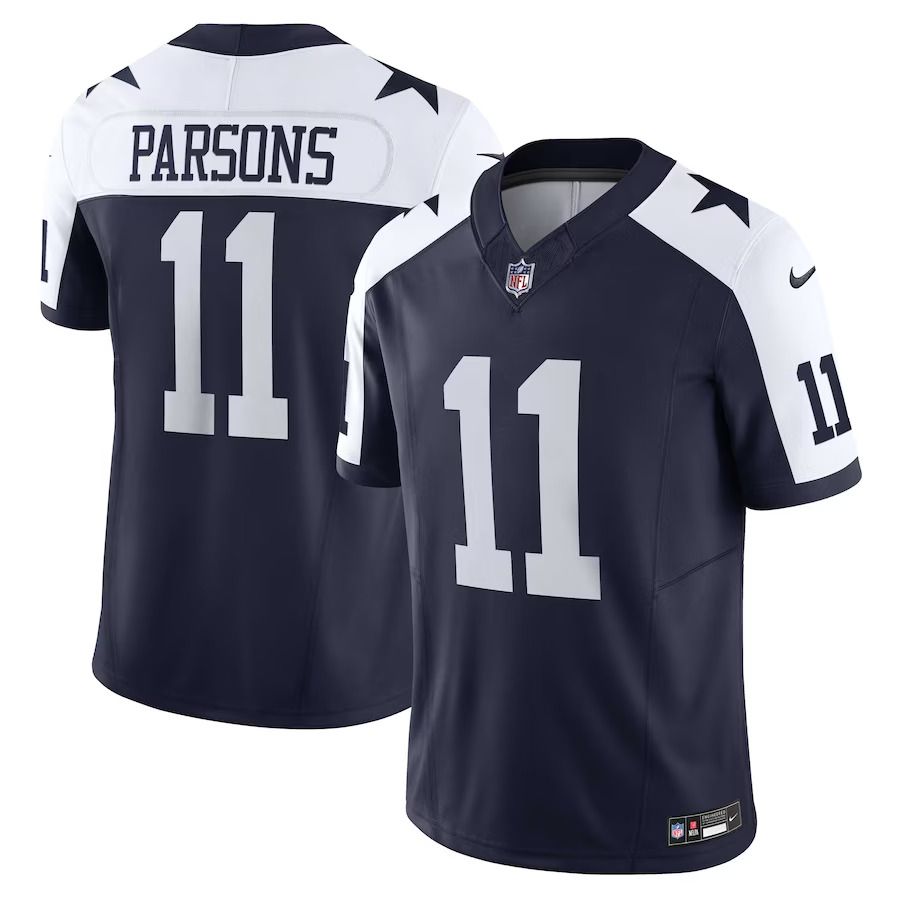 Men Dallas Cowboys #11 Micah Parsons Nike Navy Vapor F.U.S.E. Limited NFL Jerseys->customized nfl jersey->Custom Jersey